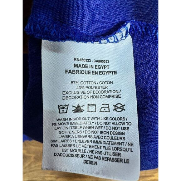 Nike Dri Fit Men's Size Large Sport Clash Training T-Shirt Purple/Blue Short Sle - Picture 9 of 12